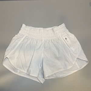 Lululemon Womens White Running Shorts- size 6